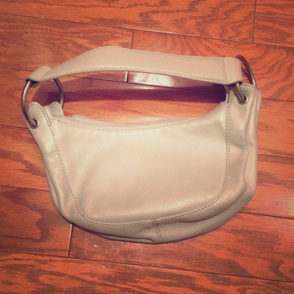 Silver HOBO Mini Shoulder Bag